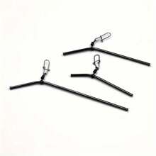 5 Stück Messing Angelverbinder - Anti-Verhedderungs Y-förmiger Ausgleichsarm mit Drehwirbel, leichtgewichtig - Größen S/M/L/XL