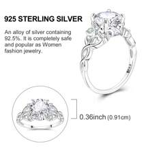 闪亮旋转木马爱心戒指 - 925 纯银奢华戒指，具有双重象征意义，是女性周年纪念、订婚、情人节礼物的精美珠宝 - 旋轉木馬愛心戒圈 - 查看 4