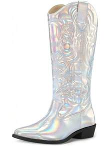 Metallic Iridescent Silver