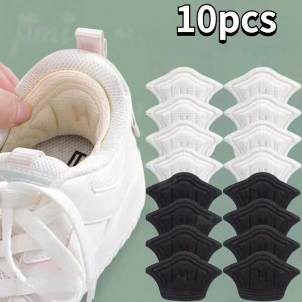 10pcs Adjustable Size Shoe Insole Pad For Sports Shoes, Heel Cushion Insoles, Heel Protector Shoe Pad