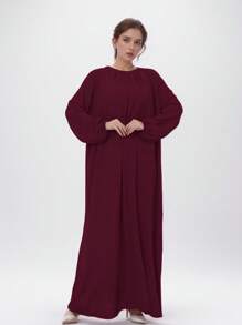 1 pezzo Hijab elegante e casual da donna, tessuto traspirante e delicato sulla pelle, adatto per tutto l'anno - Multicolore - Visualizzare 9