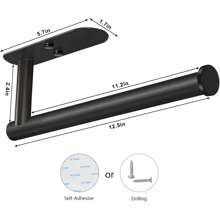 VAEHOLD Adhesive Paper Towel Holder Under Cabinet Wall Mount For Kitchen Paper Towel, Black Paper Towel Roll Holder Stick To Wall, SUS304 Stainless Steel(Black) - Gold - View 11