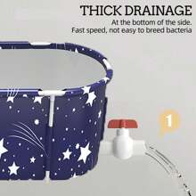 Portable Folding Bathtub For Adult Swimming Pool Large Plastic Bathtub Bath Bucket Insulation Bathing Bath Tub Foldable Bathtub Adult Full-Body Soaking Tub Barrel Sweat Steaming Thicken Portable Home Sauna Insulation Folding Bath Bucket(Self Installation/Free Installation) Bathroom Decor Summer Bathroom Accessories Back To School