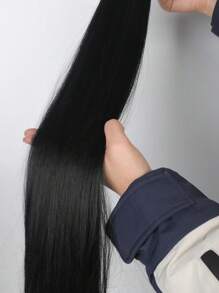 24-Inch Ponytail Hair Extensions, Multi-Functional Elastic Band, Heat Resistant, Long Straight DIY Wrap-Around Synthetic Wig For Women. - Multicolor - View 5