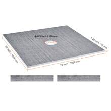 SKYSHALO Shower Curb Kit, 60"X38"/  36"X36"/48"X72"/ 72"X72" Shower Pan Kit With 6.3" Offset Drain Or Central Drain, Lightweight EPS Shower Installation Kits With 2 Waterproof Cloths, Shower Pan Slope Sticks Fit For Bathroom