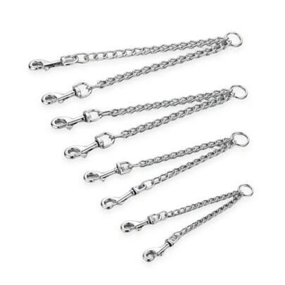 AKAPET Metal Double-Ended Dog Leash,Dual Pet Connector With Swivel Hook,Sturdy - Bite Resistant, Non Winding Traction Rope, Walk For 2 Dogs At Once, Perfect For Walks, Outdoor Adventures, And Pet Owners