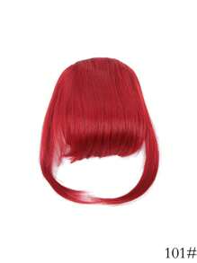 8英寸刘海发夹,带鬓角刘海假发,扁平法式刘海夹式接发,自然浓密刘海及鬓角假发,适合女性日常佩戴 - 彩色 - 查看 17