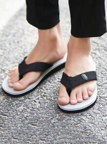 A New Type Of Casual Flip Flops For Teenagers And Men With Comfortable, Lightweight, And Fashionable Foot Feel (Slightly Smaller In Size) - Grey - View 5