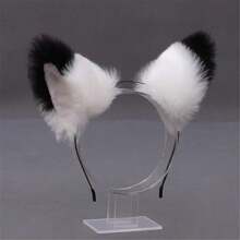 1pc Polyester Animal Party Cat Ear Headband, Versatile Cosplay Accessory Halloween