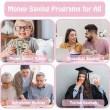 100 Envelopes Challenge Binder Savings Challenges Book To Save $5,050 And $500 And $10,000, A5 Money Saving Planner Budget Binder With Cash Envelopes - A5 - View 6