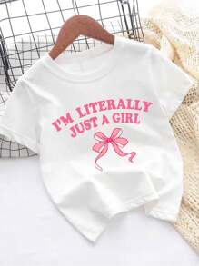 Bộ áo thun cổ tròn tay ngắn in họa tiết 2 món và chân váy xếp ly cho bé gái tuổi mới lớn, Xuân/Hè - Nhiều màu - Xem 3