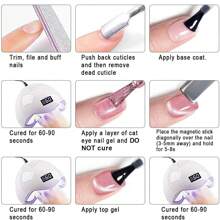 12毫升 姚锦春夏金色玻璃珠猫眼凝胶指甲油，2026新款闪亮金色猫眼凝胶美甲效果，多功能玻璃珠美甲沙龙用品 - 彩色 - 查看 11