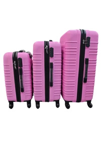 Maleta de viaje multifuncional de gran capacidad para uso diario y viajes - Rosa - Ver 3