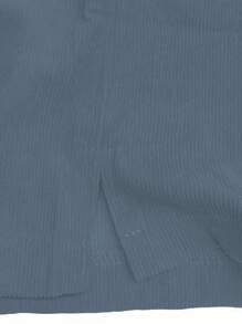 Men's Letter Print Drawstring Waist Pocket Casual Loose Shorts - Gray Blue - View 6