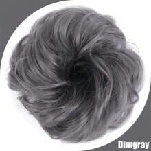 Synthetic Messy Bun Chignon Donut Gary Hair Bun Pad Elastic Hair Rope Rubber Band Hair Extensions