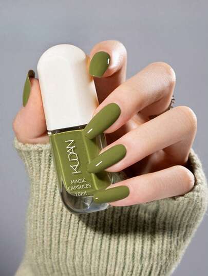 1 Bottle Of 10ml Water-Based Nail Polish, Long-Lasting, Quick-Drying, Easy To Peel Off, Suitable For Students, Alcohol-Free