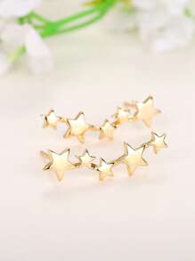 1 对青少年魅力耳钉适合女孩礼物适合日常装饰适合派对珠宝生日礼物 - 1# - 查看 6