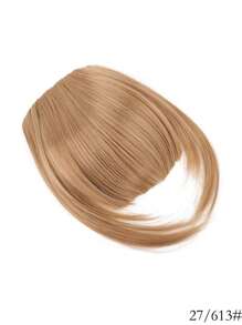 8英寸刘海发夹,带鬓角刘海假发,扁平法式刘海夹式接发,自然浓密刘海及鬓角假发,适合女性日常佩戴 - 彩色 - 查看 15