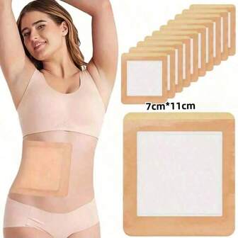 10 件 7 厘米 * 11 厘米/12 * 16 厘米高吸收性蓖麻油包装膜，无纺布粘合压缩膜，适用于睡眠产品，防止漏油，吸收性极佳，无需清洗，使用方便，防渗漏，学校，返校，旅行，旅行必需品，家庭必需品，水疗，按摩工具，按摩，按摩器，水疗