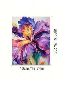 Beautiful Flower DIY Digital Oil Painting: Ignite Creative Life, Portray A Colorful World. DIY Digital Oil Painting, Embark On Your Artistic Journey And Reliable. Clear Numerical Identification, Even With No Painting Background, Anyone Can Easily Get Started, Everyone Can Become An Artist.