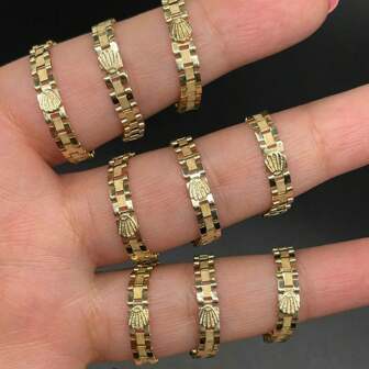 Anillo Bby RLX Tejido de Reloj en Oro 10k