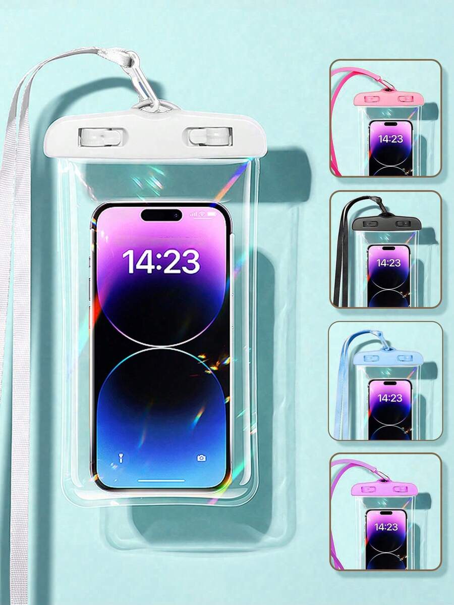 Túi chống sốc, chống nước cho điện thoại, vỏ chống nước, túi chống nước dùng khi bơi lội, vỏ bảo vệ điện thoại chống nước đa năng tương thích với iPhone 17, 16, 15, 14, 13 Pro Max, quà tặng mùa xuân. - Nhiều màu - Xem 1