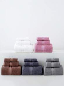 1pc Light Gray Pure Cotton Thin Large Bath Towel/Kitchen Towel/Handkerchief, Quick Dry & Absorbent, Unisex, Suitable For All Seasons, Perfect For Bathroom, Travel, Vacation, Gift, School, Home, Beach And Hotel - Light Grey - View 7