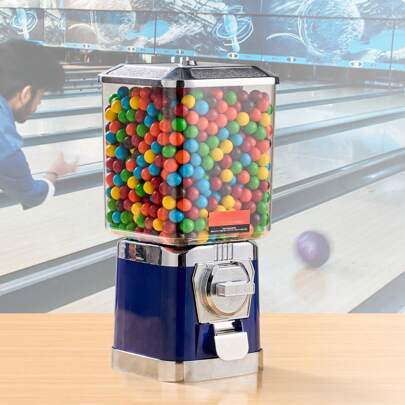 Tabletop Or Floor Standing Candy Dispenser, 17" Or 25" Or 21" Or 16" Heigh Home Or Business Candy Vending Machine, PC Round Gumball Dispenser Or PS Bouncy Balls Dispenser, Bubble Gum Machine For Game Stores, Coin Operated Gumball Bank For Toy Capsules Bouncy Balls Candy Nut