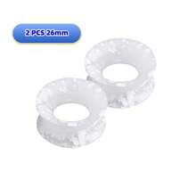 2 Stücke Silikon Ohrtunnel flexible Ohrplugs Stretcher Expander doppelt geflanscht Flesh Ohrpiercing Schmuck für Frauen und Männer