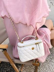 新款简约单肩斜挎包 - 白色 - 查看 6