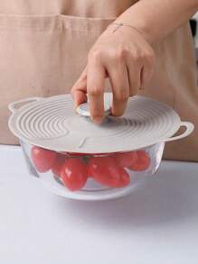 1pc/3pcs Silicone Bowl Covers Silicone Microwave Covers, 3 Sizes Reusable, Suitable For Cups, Bowls, Plates, Pots, Pans, Frying Pans, Stovetop, Oven, Refrigerator Dishwasher Friendly