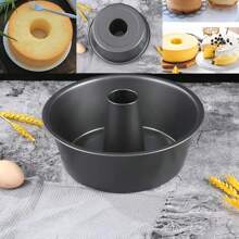 Formă de copt 1 bucată din oțel carbon, farfurie pentru tort cu fund plat / caneluri, forma pentru tort, farfurie pentru tort Savarin, farfurie pentru tort cu tub de ceară, farfurie maro Savarin, farfurie antiaderență, accesorii pentru cuptor, unelte pentru coacere, unelte mici de bucătărie, accesorii pentru bucătărie