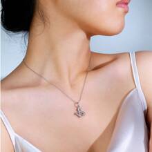 New Classic Twelve Constellation Series Capricorn Pendant Necklace S925 Silver Inlaid D-Color Moissanite