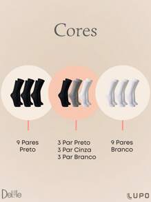 LUPO Women Sports Socks - Mezclado - Ver 5