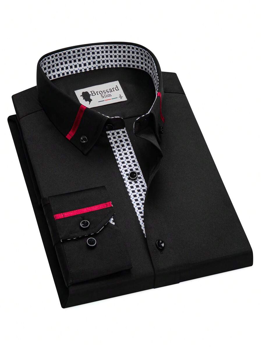 Men's Stretch Professional Casual Anti-Wrinkle High Quality Non-Iron Dress Shirt