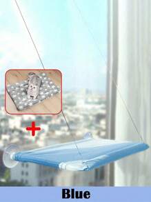 1 Stück Katzen-Hängematte, hängender Katzenkorb, Kunststoff-Material Fenster-montiertes Haustierbett, für Katzen & kleine Hunde, Fenster-fixierte Sitzfläche, Tragkraft 5 kg, Haustierzubehör