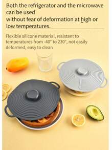 1pc/3pcs Silicone Bowl Covers Silicone Microwave Covers, 3 Sizes Reusable, Suitable For Cups, Bowls, Plates, Pots, Pans, Frying Pans, Stovetop, Oven, Refrigerator Dishwasher Friendly