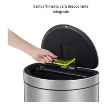 EKO Mirage Bote de basura 47L, bote de basura cocina, acero inoxidable, bote de basura inteligente, sensor automático, botes de basura, cierre suave, bote basura cocina - 1 - Ver 4