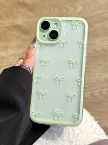 INS Style Full-Screen Bowknot Creative Light Luxury Full-Coverage Shockproof Phone Case - Purple Bowknot, Blue Bowknot, Pink Bowknot, Green Bowknot, Yellow Bowknot - Multiple Colors Available - Best Gift For New Year, Valentine's Day, And Other Holidays - Suitable Silicone Phone Case For Stylish Girls - Compatible With IPhone 16/15/15 Pro/15 Pro Max/14/13/12/11/Xs Max Series Phone Covers Waterproof Anti-Fall Scratch Resistant - Transparent Purple Edge Bow - View 14