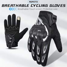 MJMOTO Găng tay xe máy nam nữ, găng tay motocross, găng tay đua xe địa hình, găng tay đạp xe, găng tay câu cá, găng tay leo núi, găng tay thể thao ngoài trời màu xám phản quang. - A - Xem 6