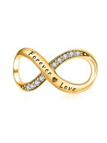 1 件 925 纯银时尚爱心串珠适合女士手链手镯 DIY 珠宝制作和日常服装搭配珠宝装饰适合女孩学校背包适合青少年 - 金色 - 查看 5