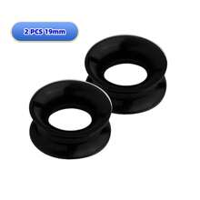 2 Stücke Silikon Ohrtunnel flexible Ohrplugs Stretcher Expander doppelt geflanscht Flesh Ohrpiercing Schmuck für Frauen und Männer