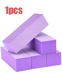 1pc/3pcs/5pcs/10pcs/20pcs Nail Buffer Block, Medium/Fine Grit 100/180 Finishing Buffers For Acrylic Nails Gel Polish Nails, 3 Way Professional Pedicure Manicure Buffer Kits - Purple - View 9
