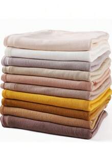 1 Piece Stretch Jersey Turban Stretchy Head Wrap Knit Headwraps Urban Hair Scarf Head Wrap Solid Color Ultra Soft Extra Long Breathable Head Band Tie For Women Casual - Multicolor - View 8