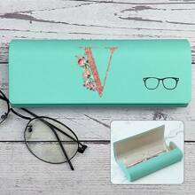 Hard-Shell Spectacle Case Men Women Glasses Case PU Leather Portable Anti-Extrusion Sunglasses Storage Box Folding Eyewear Pouch