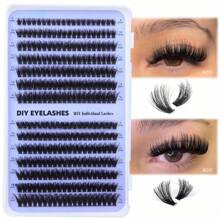 560pcs False Eyelash Clusters, 30D/40D/60D/80D Options, DIY Eyelash Extension, Faux Mink Lashes - Premium D-Curl Fluffy Natural Lash Clusters, Suitable For DIY Eyelash Extension - Reusable, Lightweight And Easy To Apply - DD - View 9