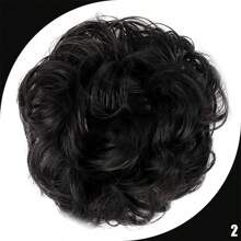Synthetic Messy Bun Chignon Donut Gary Hair Bun Pad Elastic Hair Rope Rubber Band Hair Extensions