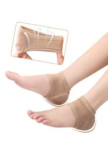 2pcs Silicone Heel Protector For Dry And Cracked Heels. Unisex Gel Heel Pad, Sock Filler For Men And Women