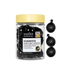 CÁPSULAS SADOER PARA EL TRATAMIENTO Y BRILLO DEL CABELLO 30 UDS,Cápsulas de aceite de suero de tratamiento capilar, acondicionador de cabello cápsulas de suero para cabello encrespado y seco Jojoba y aceite de argán cápsula de suero para el cabello, - Multicolor - Ver 6