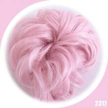 Synthetic Messy Bun Chignon Donut Gary Hair Bun Pad Elastic Hair Rope Rubber Band Hair Extensions